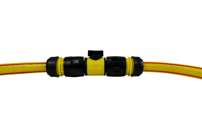 Cost Wise Male‑Male Quick‑Connect Inline Hose Valve Set Yellow/Black