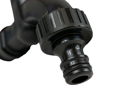 3/4″ BSP Male Plastic Tap – Black & Orange Finish