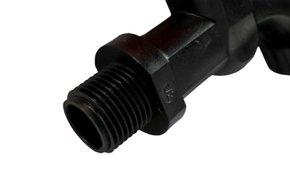 3/4″ BSP Male Plastic Tap – Black & Orange Finish