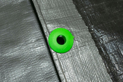 Pack of 10 Green Tarpaulin Eyelets