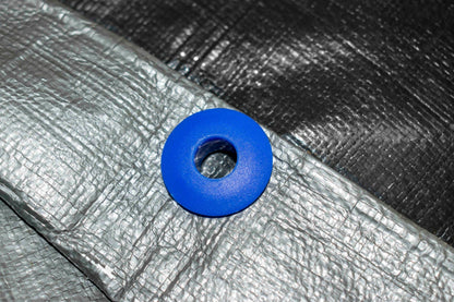 Pack of 10 Blue Tarpaulin Eyelets