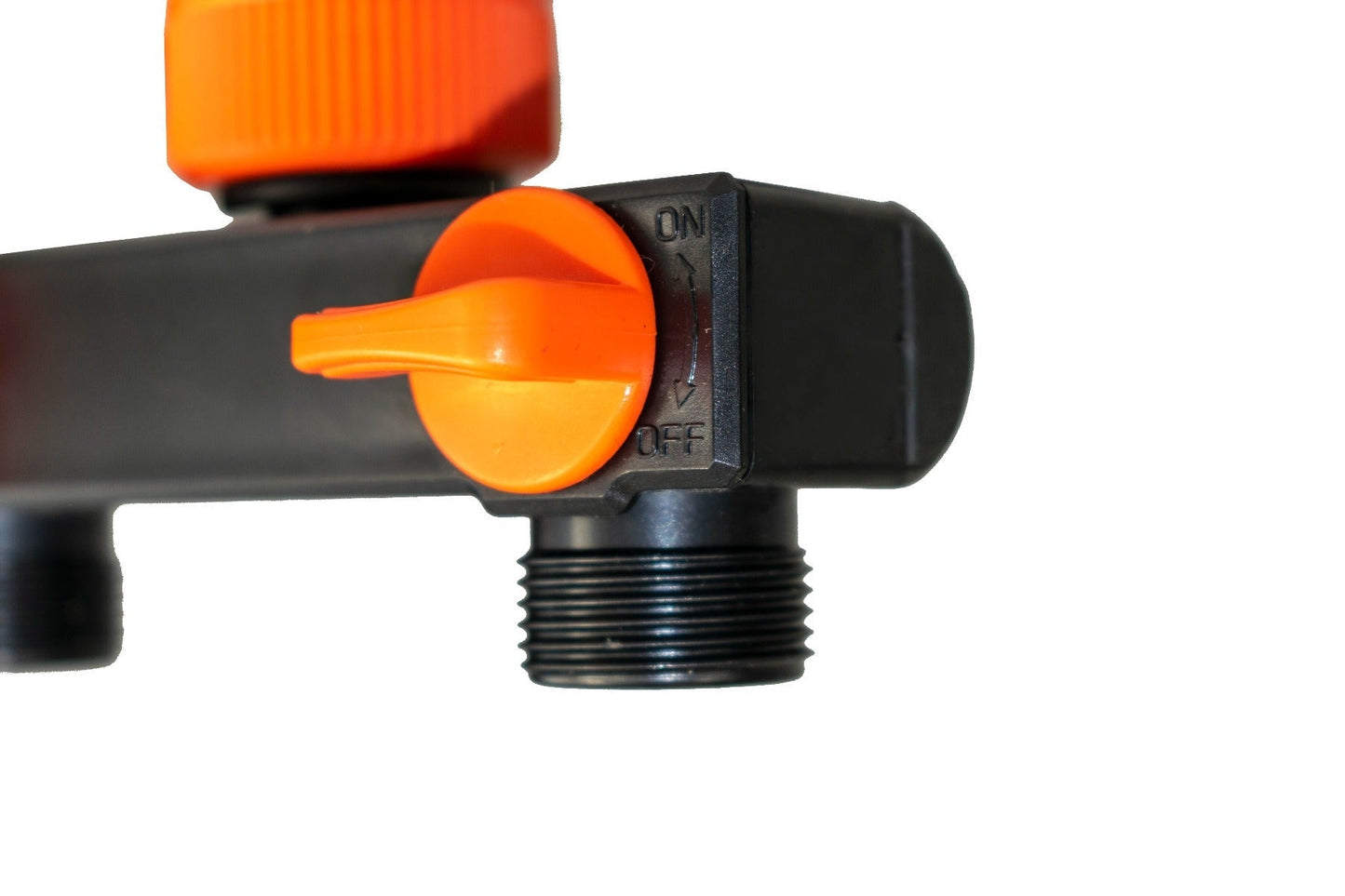 Dual Outlet Tap Connector with Valves & Snap-On Fittings – PP Construction