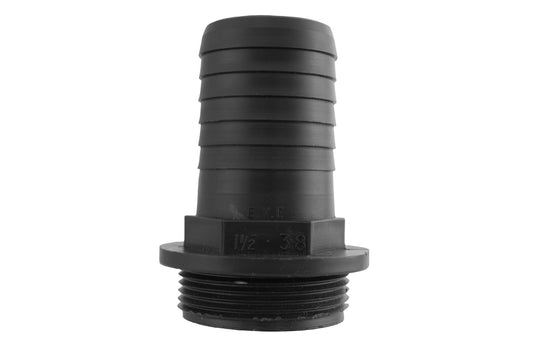 Pond Hose Straight Adapter – 1.5” BSPM Thread, 40mm Outlet