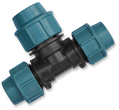 25mm - 32mm – 25mm MDPE Reducing Tee Coupling