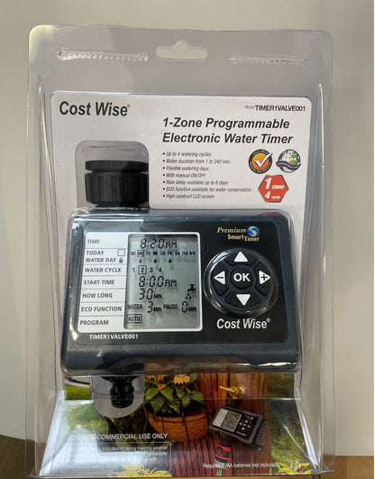 Cost Wise Single-Valve Garden Water Timer