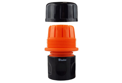 Black/Orange Female Garden Hose Fitting Max Flo 1"
