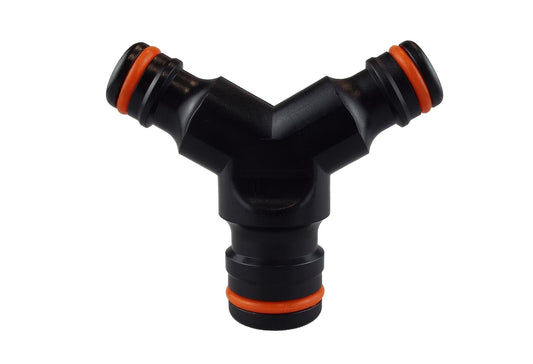Black/Orange Three-Way Max Flo to Standard Snap-On Connector