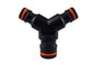 Black/Orange Three-Way Max Flo to Standard Snap-On Connector