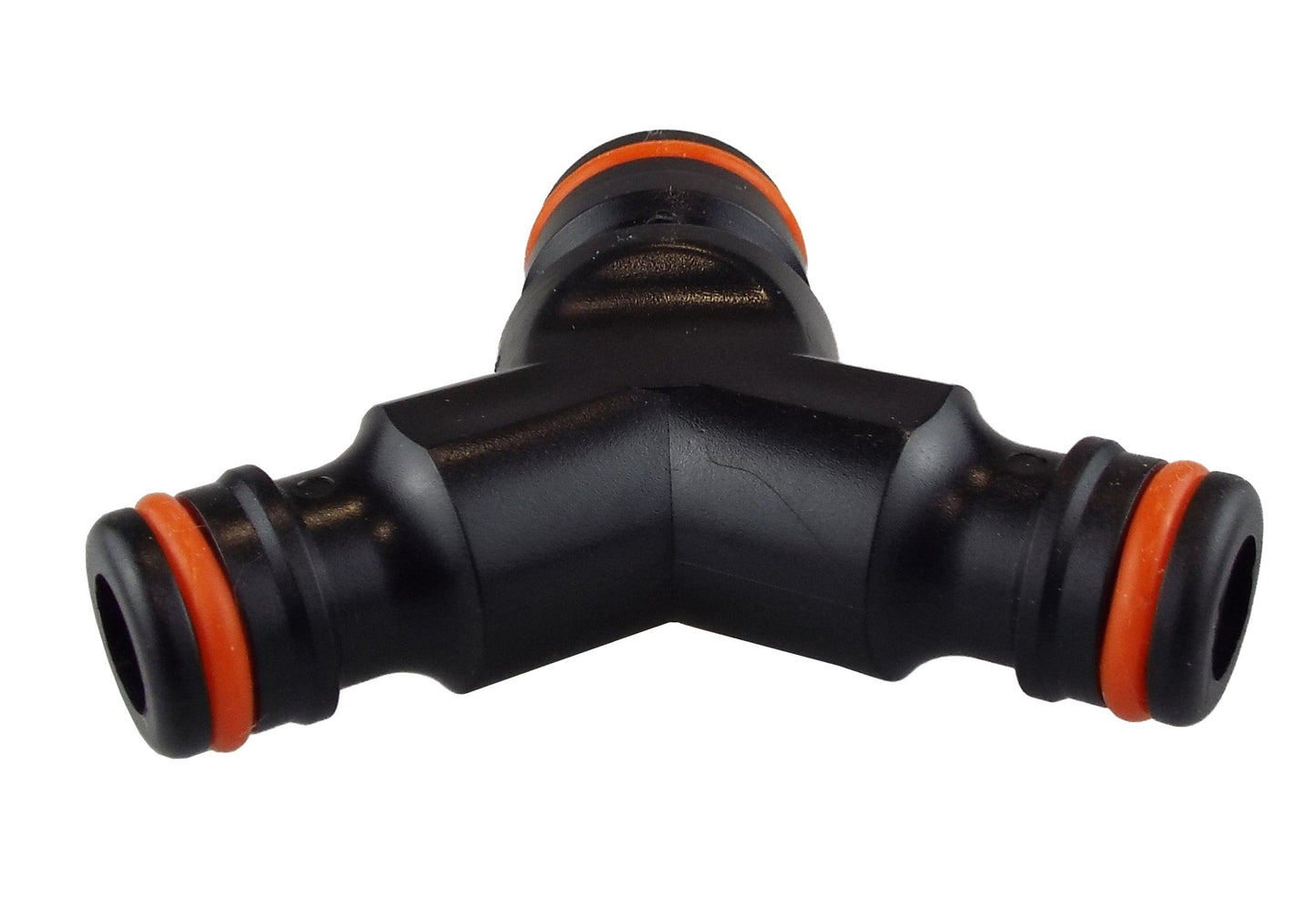 Black/Orange Three-Way Max Flo to Standard Snap-On Connector