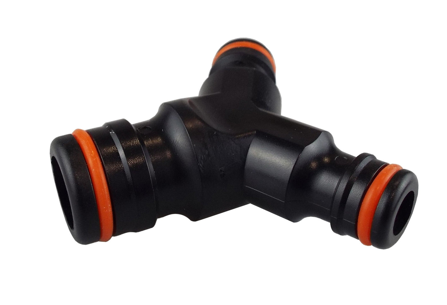 Black/Orange Three-Way Max Flo to Standard Snap-On Connector