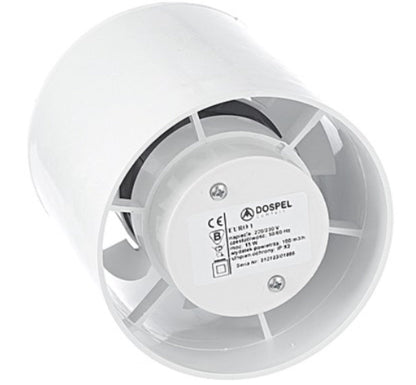 100mm Euro 1 Inline Bathroom Ventilation Fan