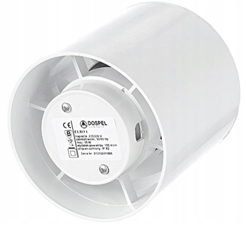 100mm Euro 1 Inline Bathroom Ventilation Fan