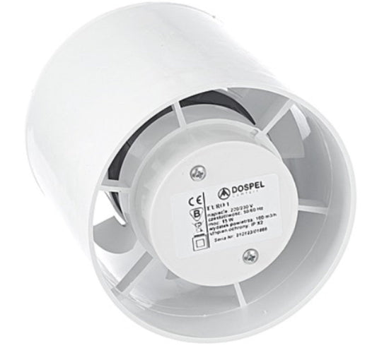 120mm Euro 2 Inline Bathroom Ventilation Fan