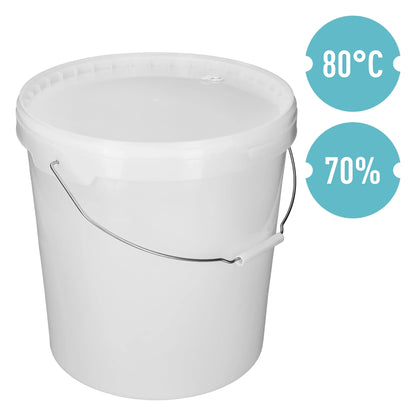 20L Fermentation Bucket with Lid Food Grade Home Brew Brewing Container BPA Free