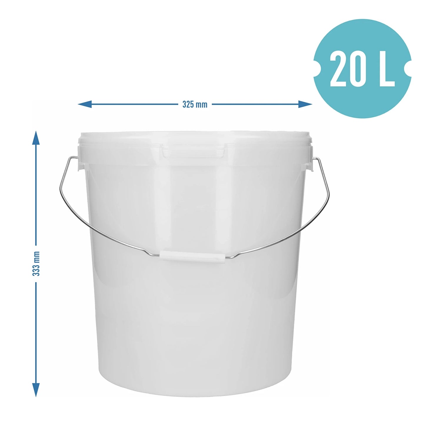 20L Fermentation Bucket with Lid Food Grade Home Brew Brewing Container BPA Free