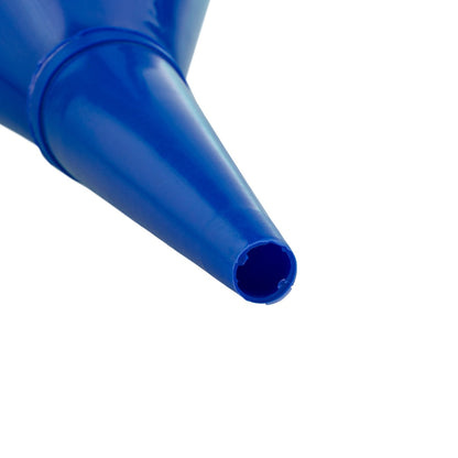 Blue Angled Fuel Filling Funnel with Built-In Filter