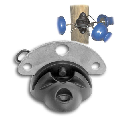 Electric Fence Insulator Pin Lock Gate Corner Post Connector Farm Fencing