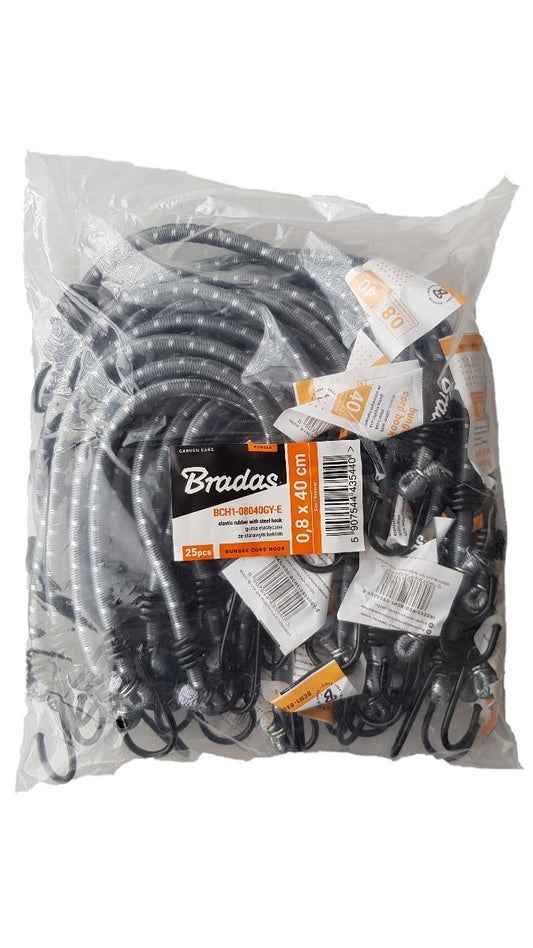 40cm Metal-Hook Bungee Cord