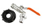 IBC Tank Adapter S60x6 1/2" or 3/4" Brass Tap Hose Barb or Quick Connector