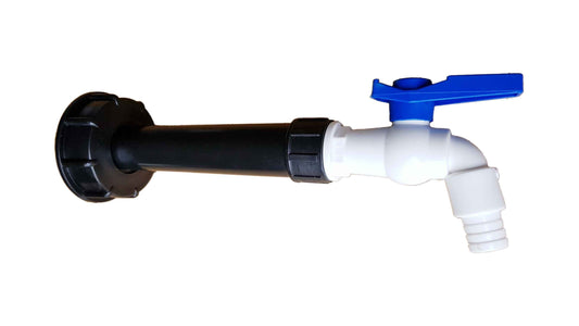 IBC 2" S60X6 Lid with Extended Filter and White & Blue Tap