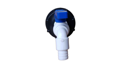IBC 2" S60X6 Lid with White and Blue Plastic Valve