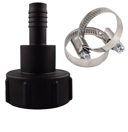 IBC Tank Adapter S60x6 1/2"-2" Hose Tail Connector Water Butt Fitting