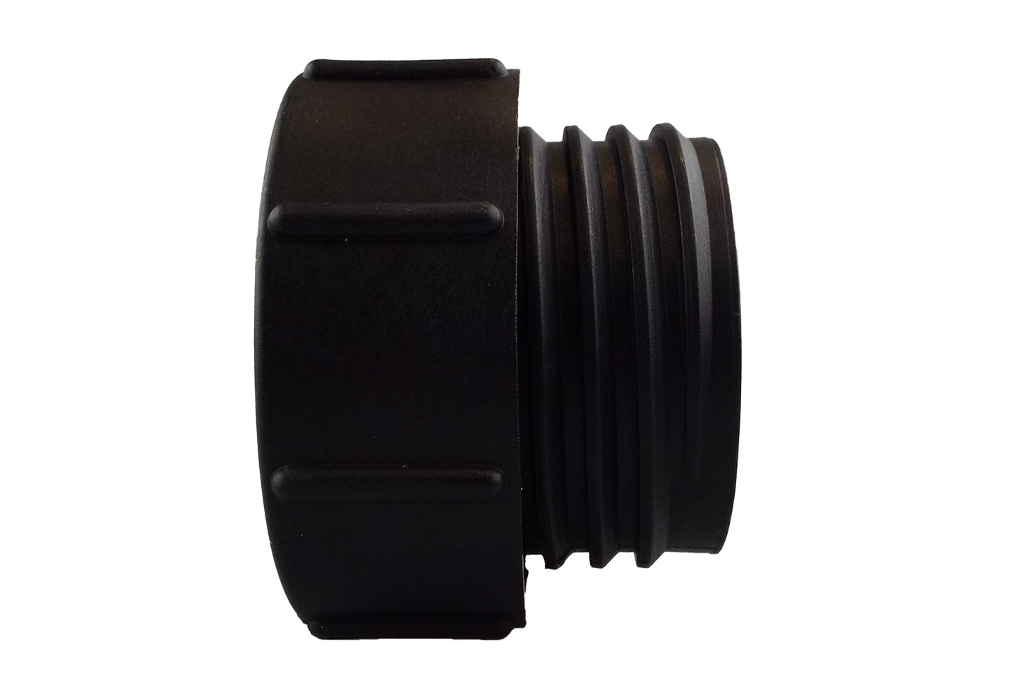 IBC 2” BSPF – S60X6 Adapter Cap with ½” BSPF Reducer Cap and Brass Bib Tap with Quick Connect 1/2” BSP Thread