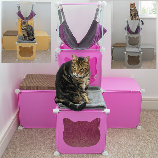 Medium-Sized Kitty Cubby Play Tower