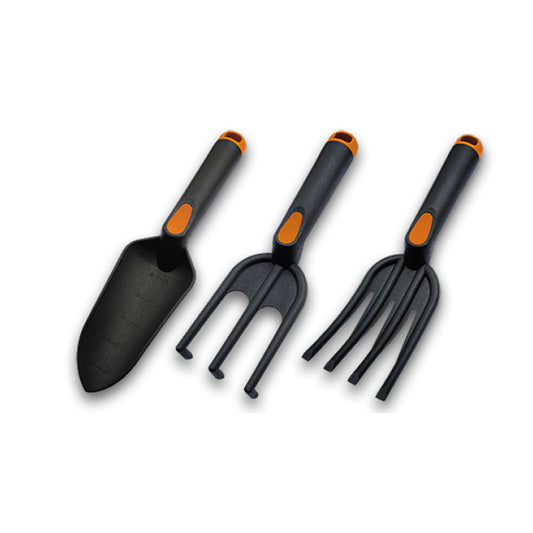 3-Piece Garden Tool Kit with Fibreglass Handles