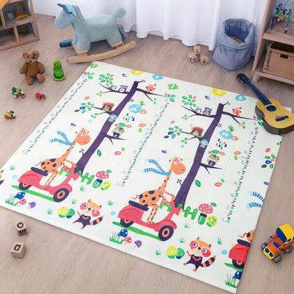 Baby Play Mat 200x180cm Foldable XPE Foam Double Sided Waterproof Crawling Mat