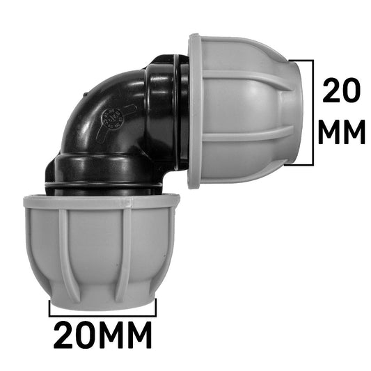 20mm MDPE Pipe Elbow Connector