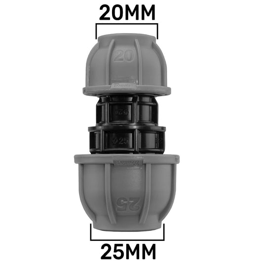 25mm – 20mm MDPE Reducing Straight Coupling
