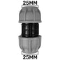 25mm MDPE Straight Coupling