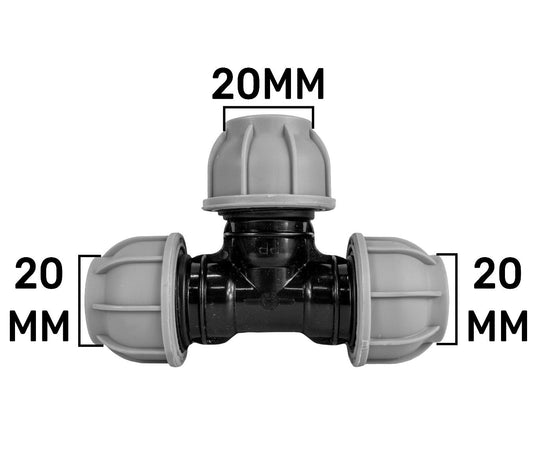 20mm MDPE Tee Fitting