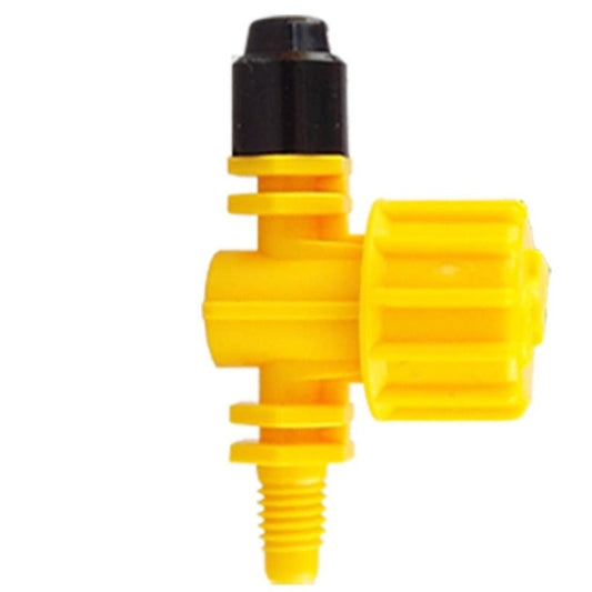 Antelco Vari-Jet™ 90° Adjustable Irrigation Nozzle – Black Cap, Yellow Base