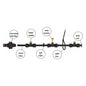 7.5m Outdoor Garden Misting Set – Black & Orange