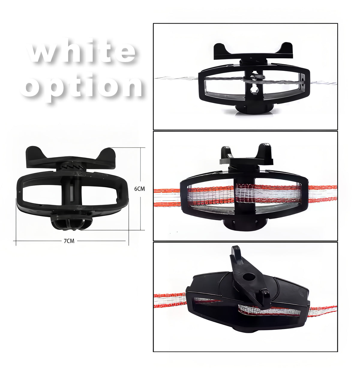 Electric Fence Tape Tensioner Plastic Rotary Tightener Farm Fencing - 207-020-015