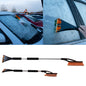 Orange Extendable Snow Brush with Ice Scraper