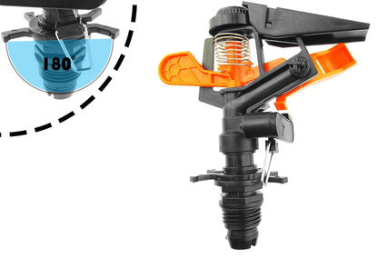 Adjustable Eco Line Impact Sprinkler with Ground Spike