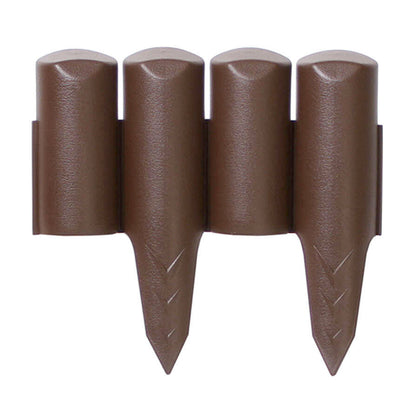 Prosperplast Garden Border Edging 2.5m Brown Flexible Lawn Palisade Flower Bed