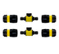 Cost Wise Male‑Male Quick‑Connect Inline Hose Valve Set Yellow/Black