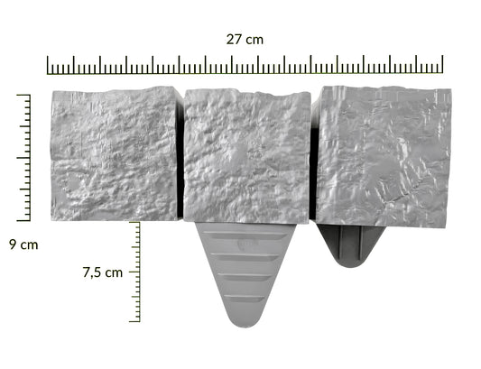 Garden Lawn Edging Palisade 27cm Anthracite Plastic Border Flower Beds