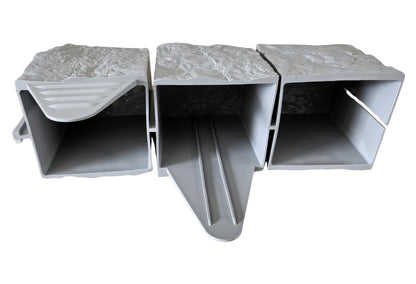 Black or Grey 27cm Garden Lawn Edging Palisade Anthracite Plastic Border Fence