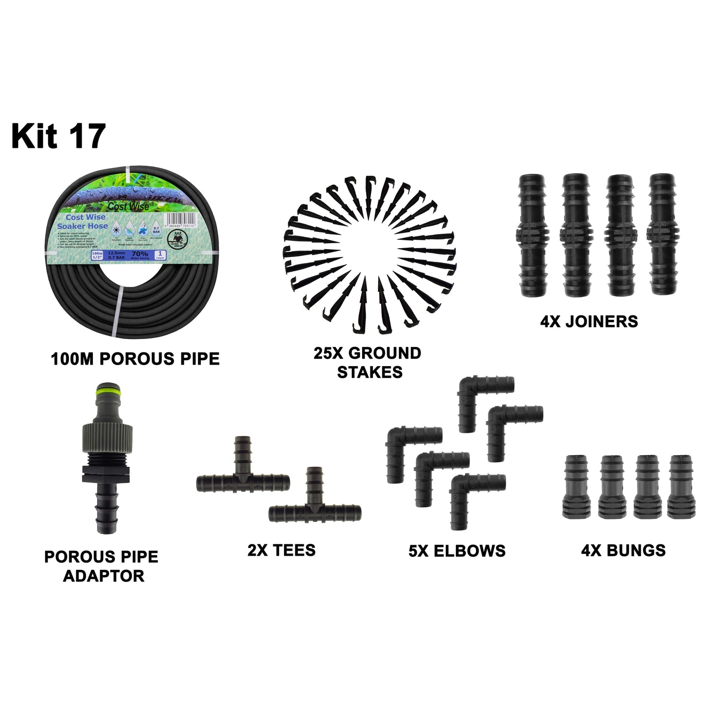Porous Irrigation Pipe Set – POROUS-KIT17