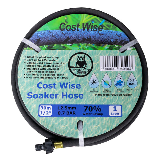 30m Porous Soaker Hose Pipe with Fittings – Cost Wise