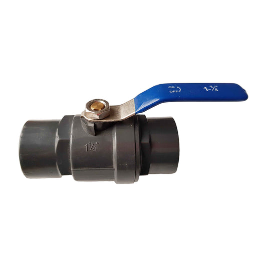 1.25″ BSP Female PP Stopcock Including Stainless Steel Ball Valve & Handle
