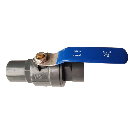 1/2″ BSP Female PP Stopcock Including Stainless Steel Ball Valve & Handle