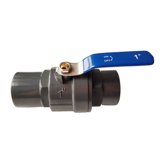 1″ BSP Female PP Stopcock Including Stainless Steel Ball Valve & Handle