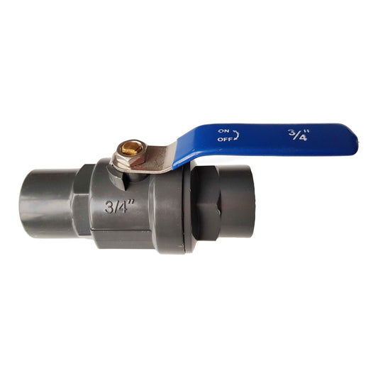 3/4″ BSP Female PP Stopcock Including Stainless Steel Ball Valve & Handle