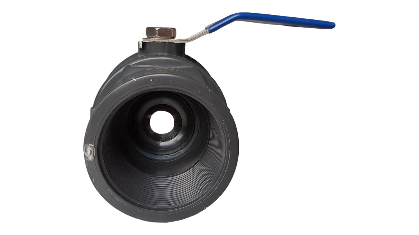 Inline Ball Valve Hose Barb Shut Off Tap 1/2"–4" Water Pipe Irrigation